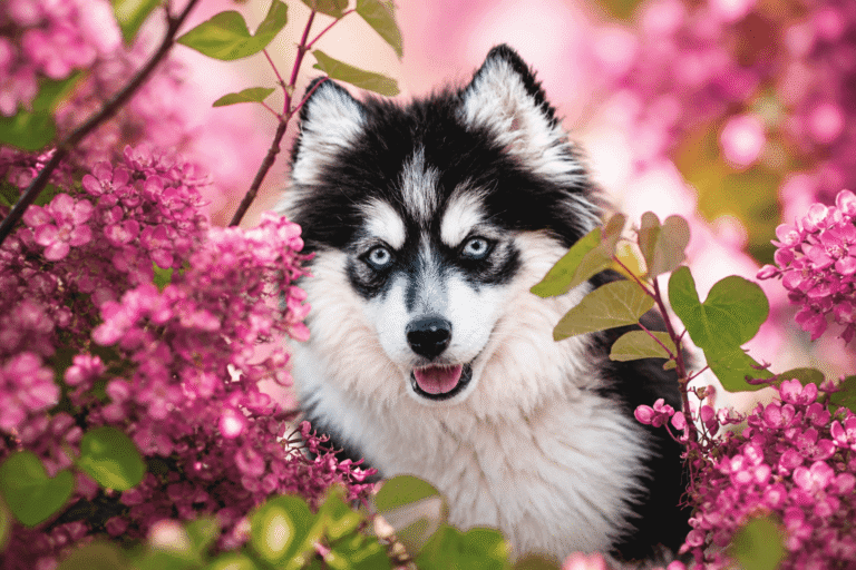 Femelle chien Pomsky élevage familial Tarn et Garonne